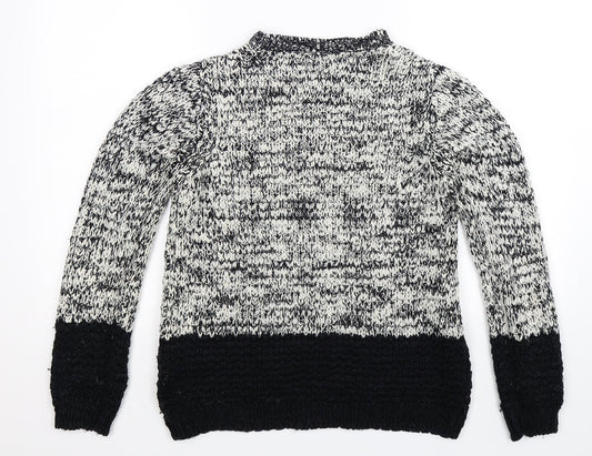 New Look Womens Grey  Knit Pullover Jumper Size M
