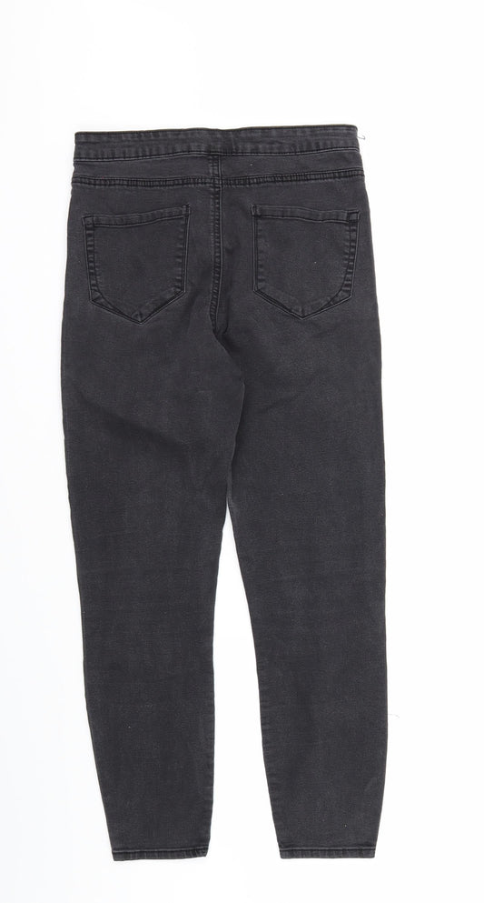 denim co Womens Grey  Denim Skinny Jeans Size 12 L26 in