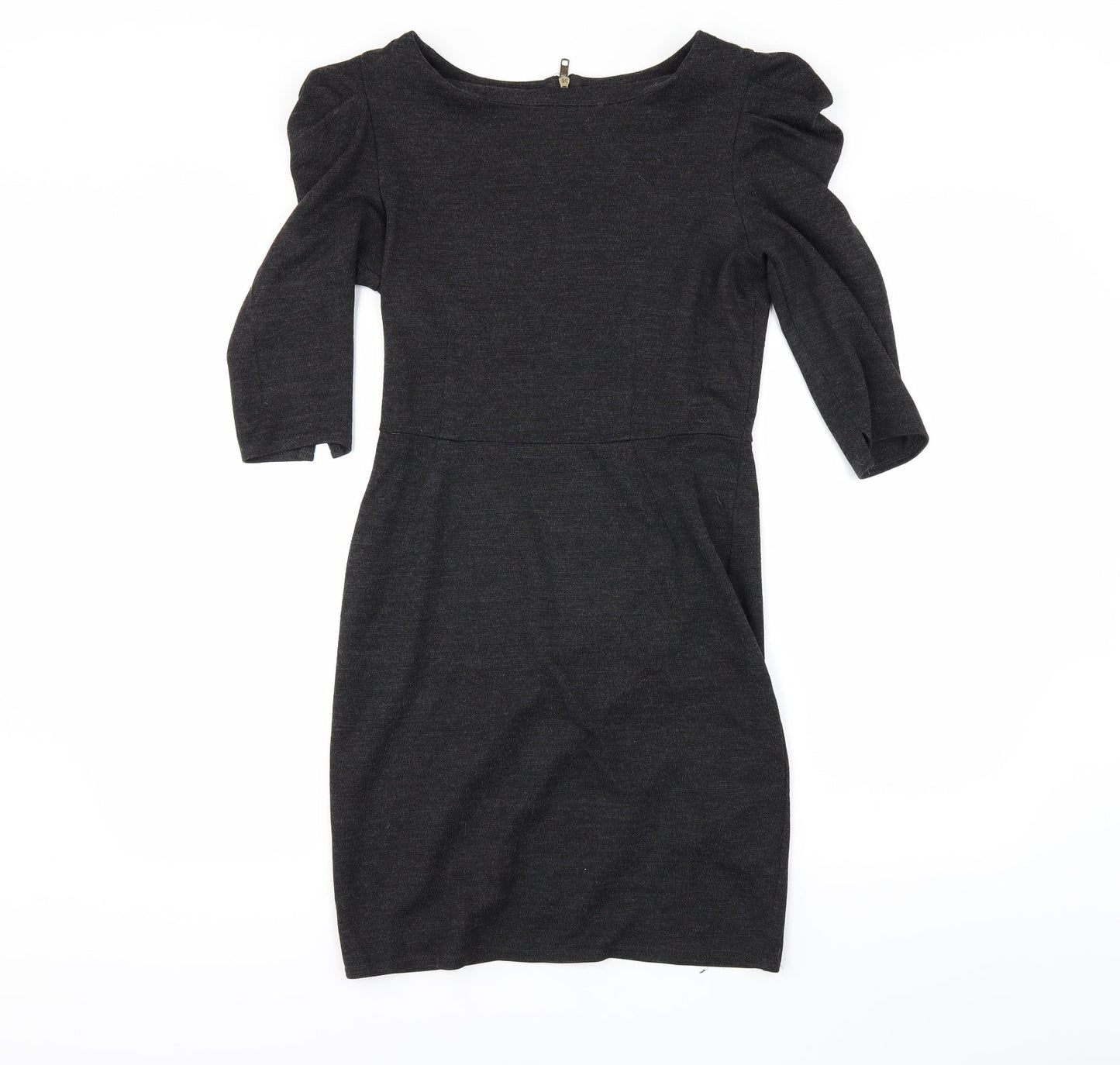 Topshop Womens Grey   Pencil Dress  Size 10