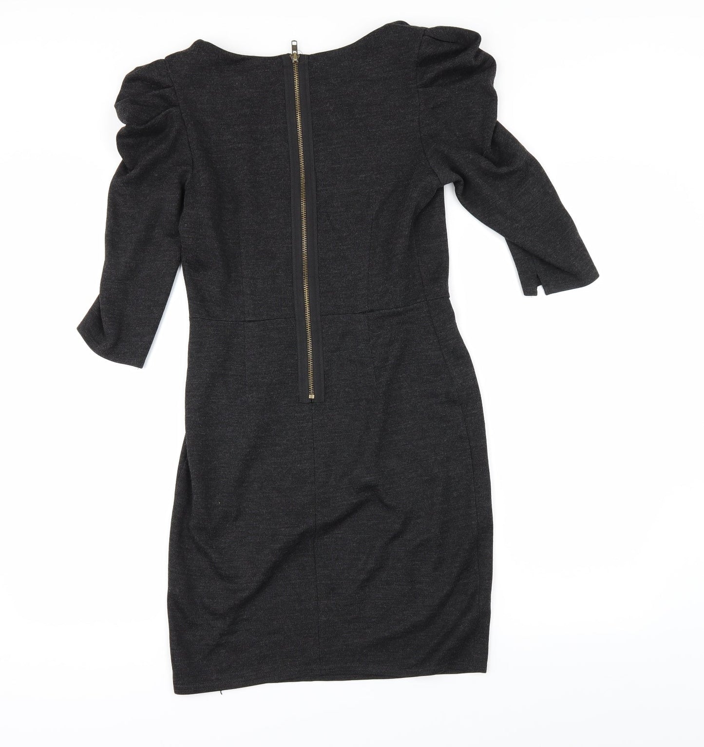 Topshop Womens Grey   Pencil Dress  Size 10