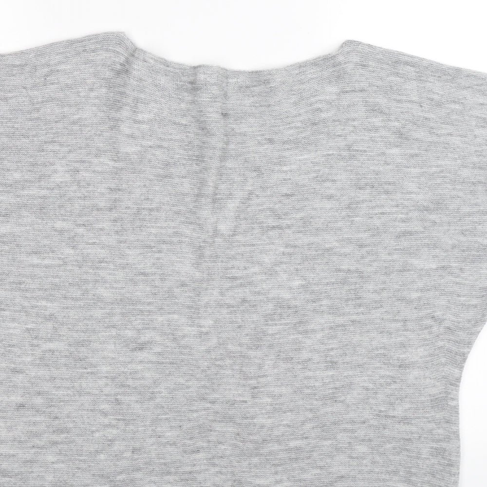 Nina Murati Womens Grey  Knit Pullover Jumper Size M