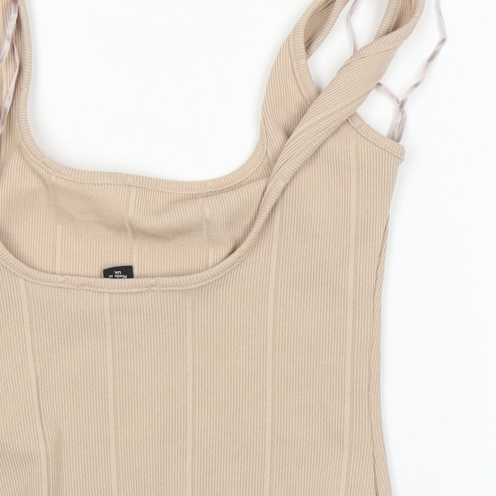 New Look Womens Brown   Basic T-Shirt Size 10