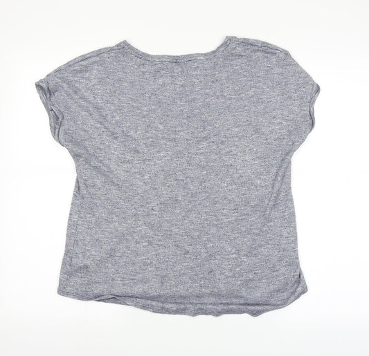 Papaya Womens Blue   Basic T-Shirt Size 14