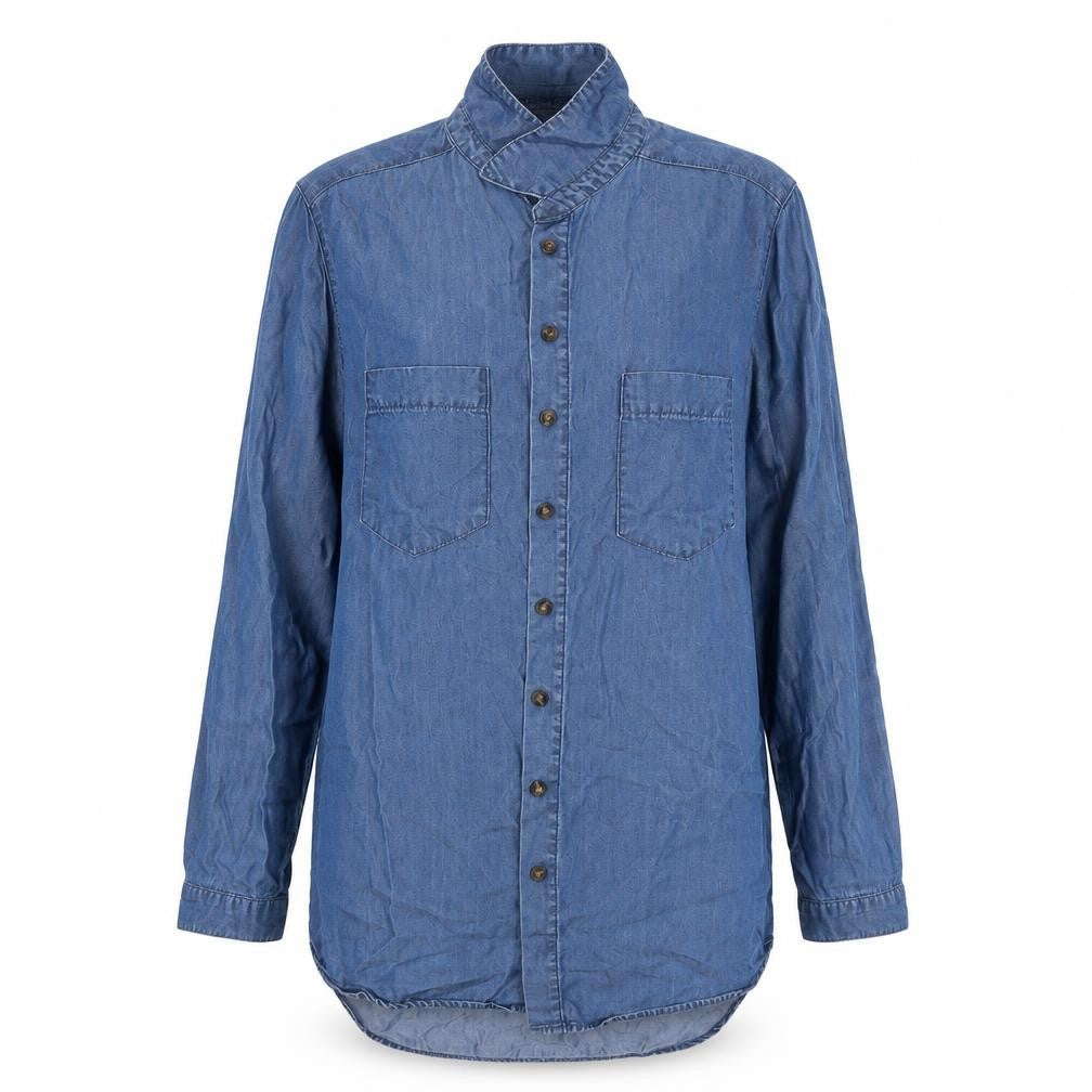 Front view of Bullhead Denim Co. women’s blue jacket, size UK 10