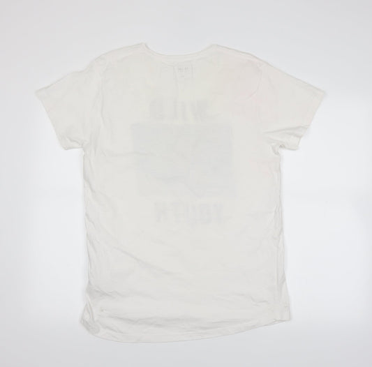 CO LABS Mens White    T-Shirt Size L