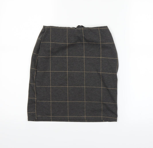 New Look Womens Grey   A-Line Skirt Size 8