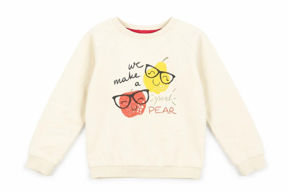 Picapino Girls Beige   Pullover Sweatshirt Size 10 Years