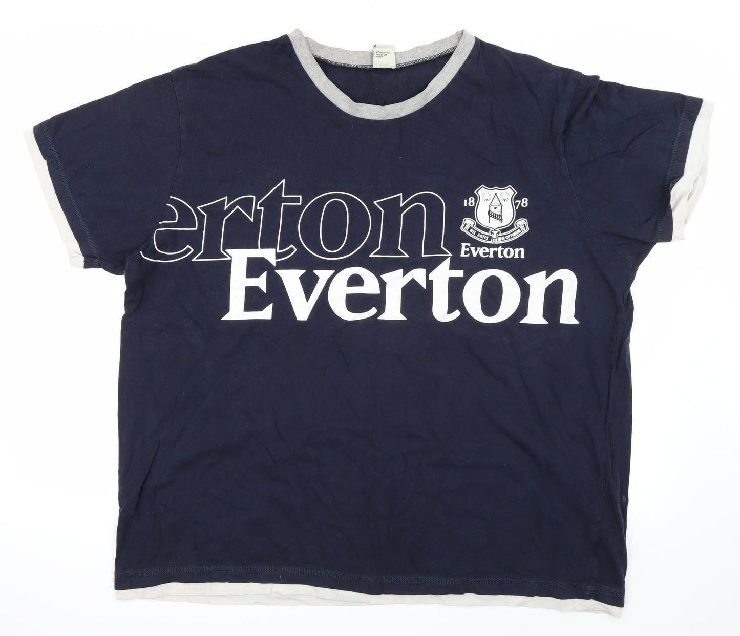 Everton  Mens Blue    T-Shirt Size XL  - Everton