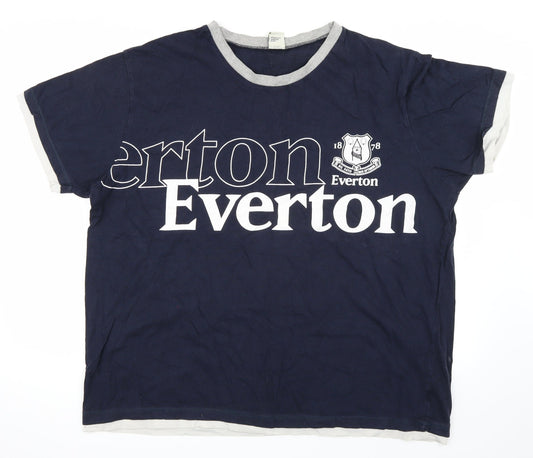 Everton  Mens Blue    T-Shirt Size XL  - Everton