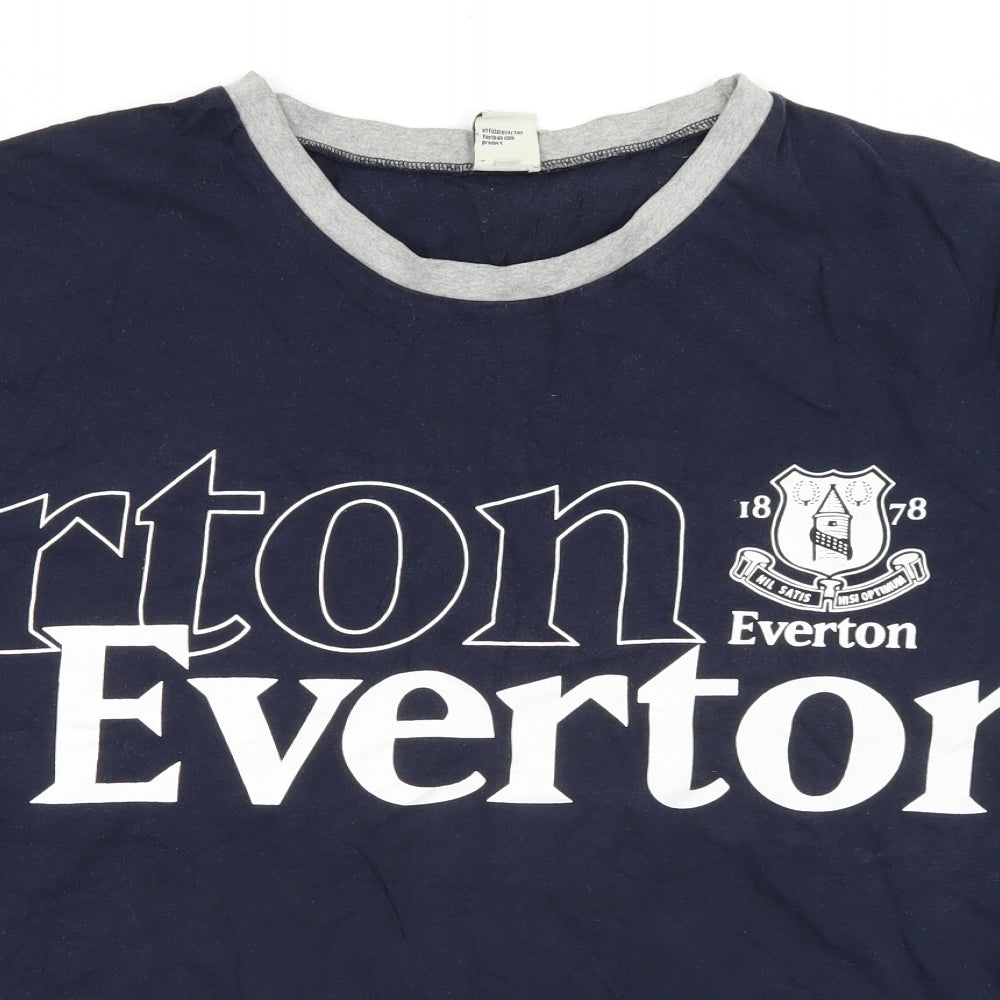 Everton  Mens Blue    T-Shirt Size XL  - Everton
