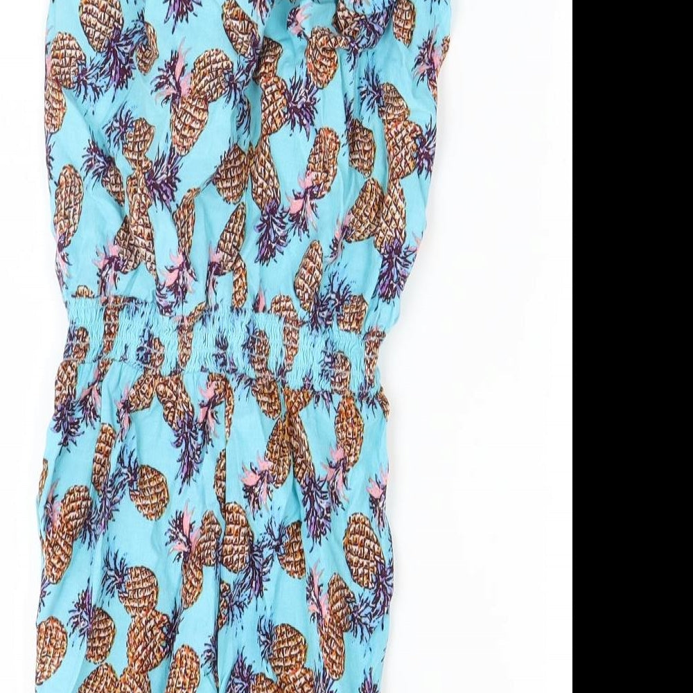 Matalan Girls Blue Spotted  Playsuit One-Piece Size 12-13 Years