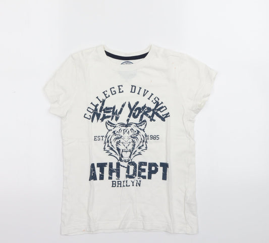 Urban Department Boys White   Basic T-Shirt Size 8 Years
