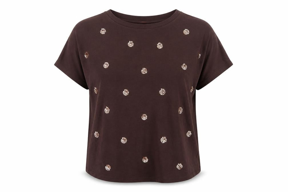 Next Womens Brown   Basic T-Shirt Size 10