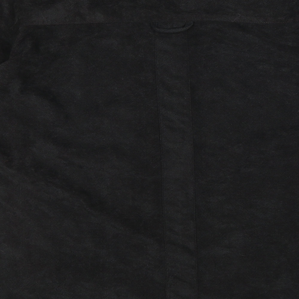 Oakman Mens Black    Button-Up Size M