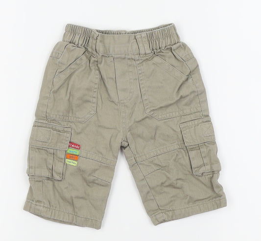 tiny ted Boys Beige   Cargo Trousers Size 0-3 Months