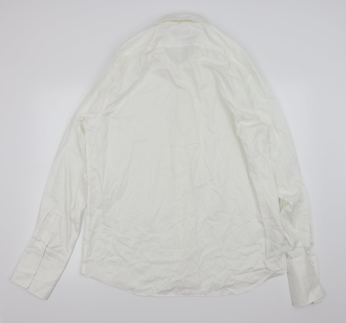 M&S Mens White    Dress Shirt Size 43