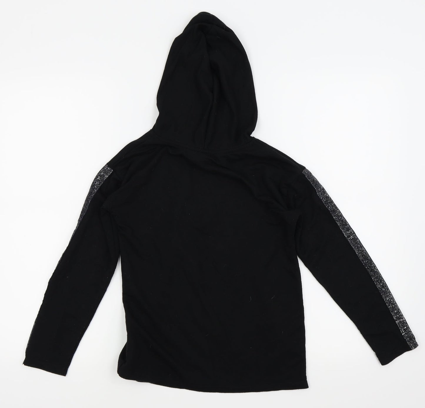 Asda George Girls Black   Basic T-Shirt Size 9-10 Years