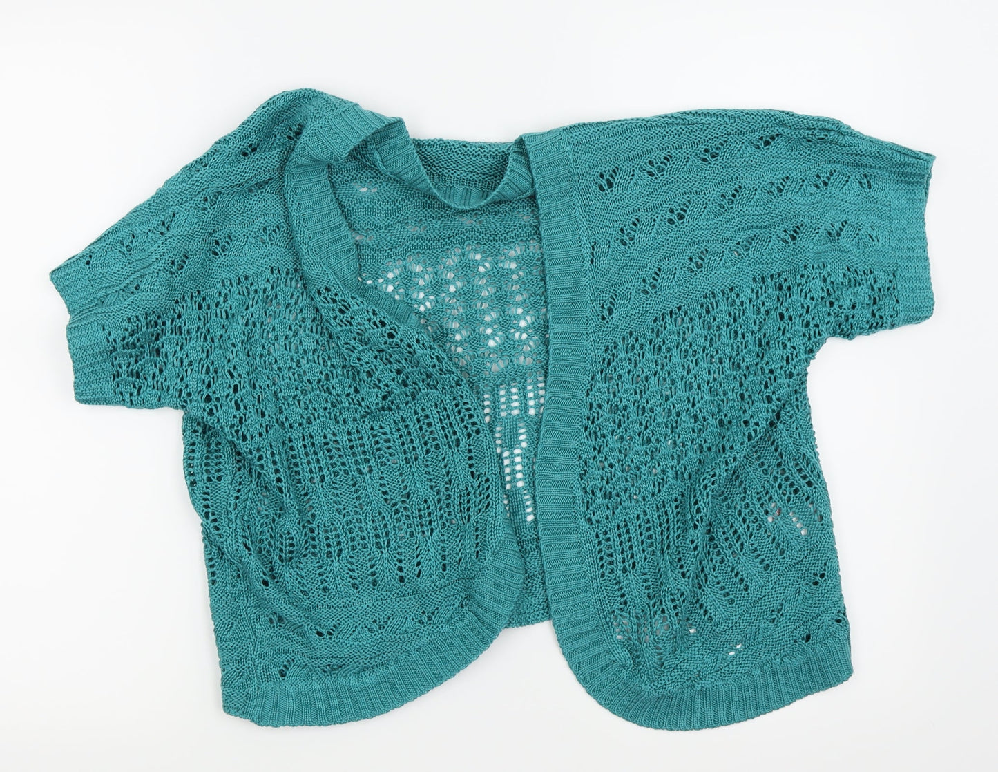 BM Womens Blue   Cardigan Jumper Size M  - crop cardigan