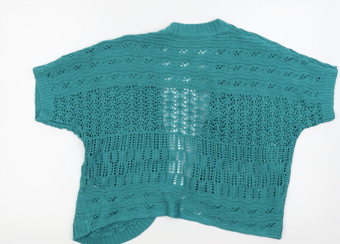 BM Womens Blue   Cardigan Jumper Size M  - crop cardigan