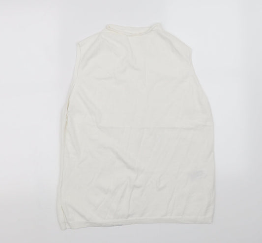 pre worn Womens White   Basic Blouse Size M