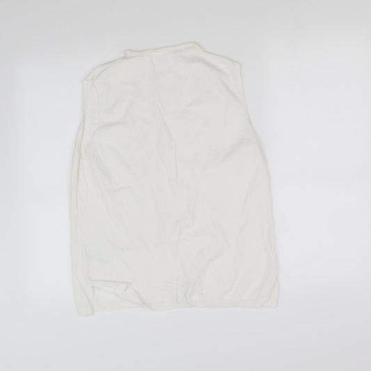 pre worn Womens White   Basic Blouse Size M