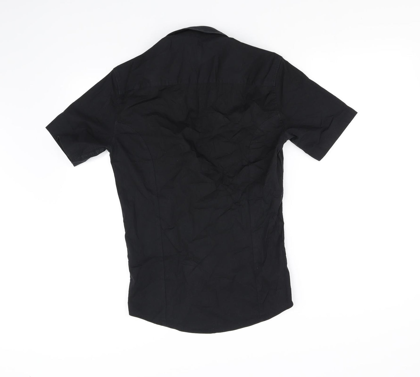 ASOS Womens Black   Basic Button-Up Size S