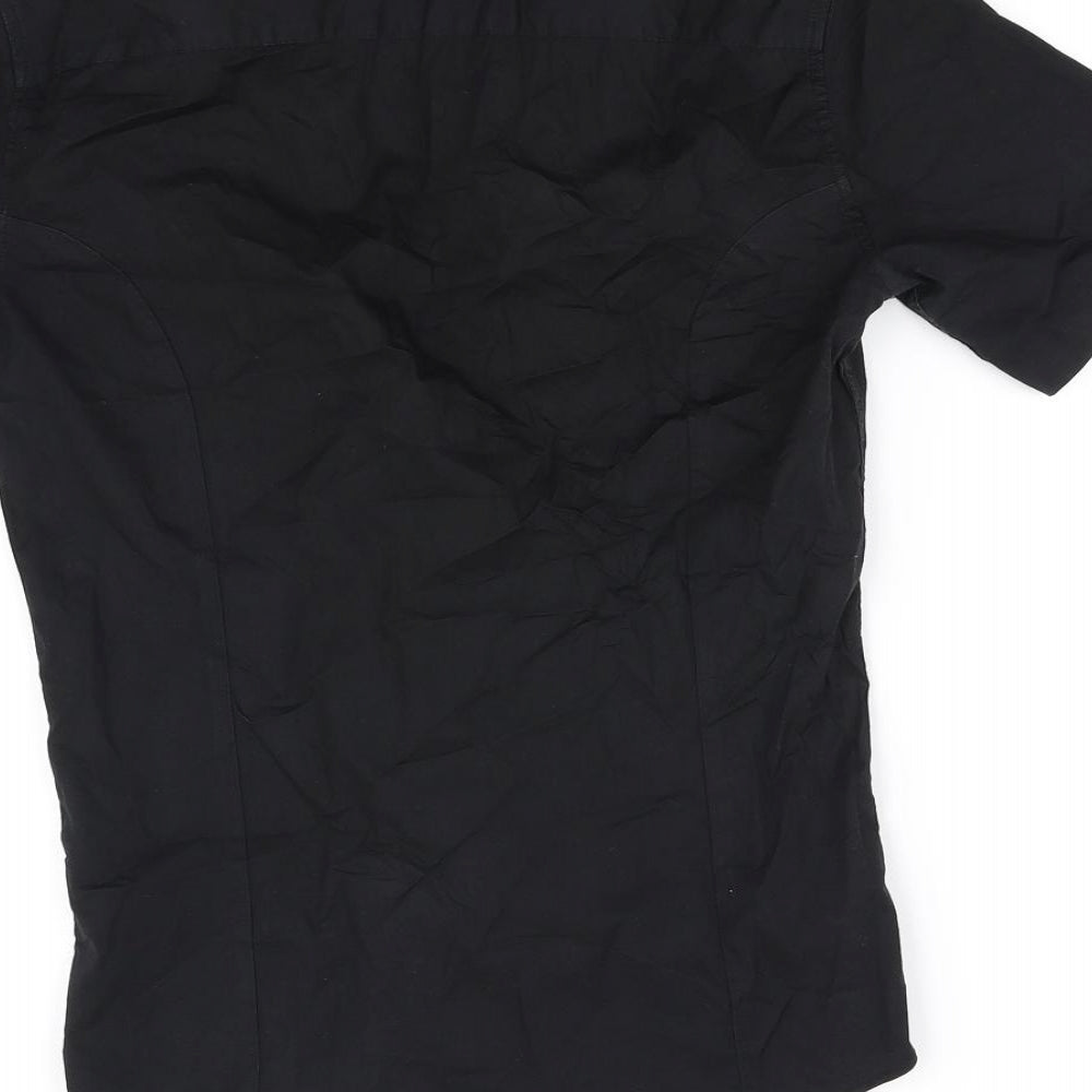 ASOS Womens Black   Basic Button-Up Size S