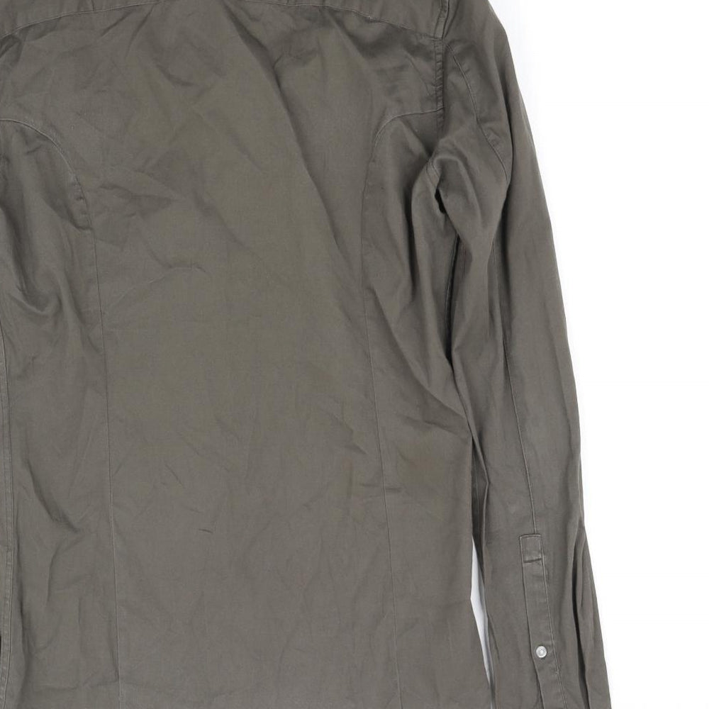 ASOS Mens Grey    Button-Up Size S