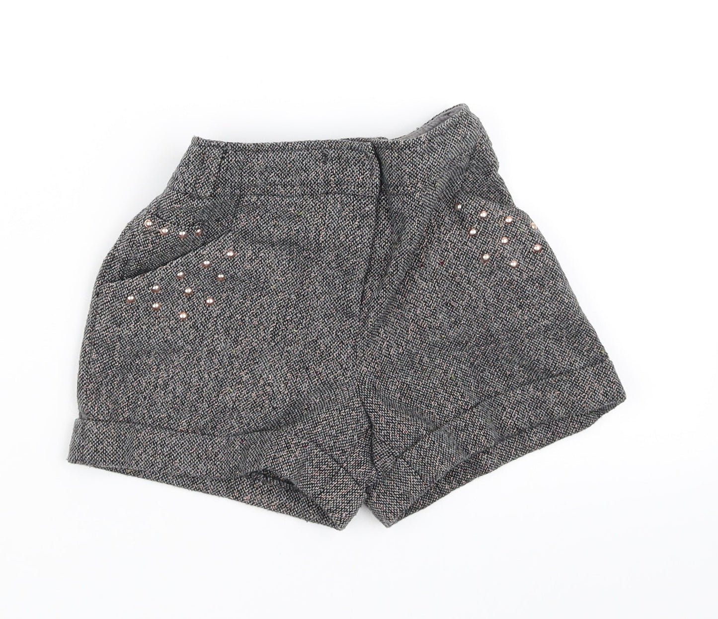 F&F Girls Grey   Cut-Off Shorts Size S