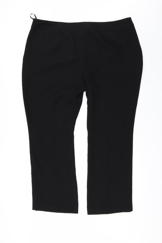 Papaya Womens Black   Trousers  Size 20 L29 in