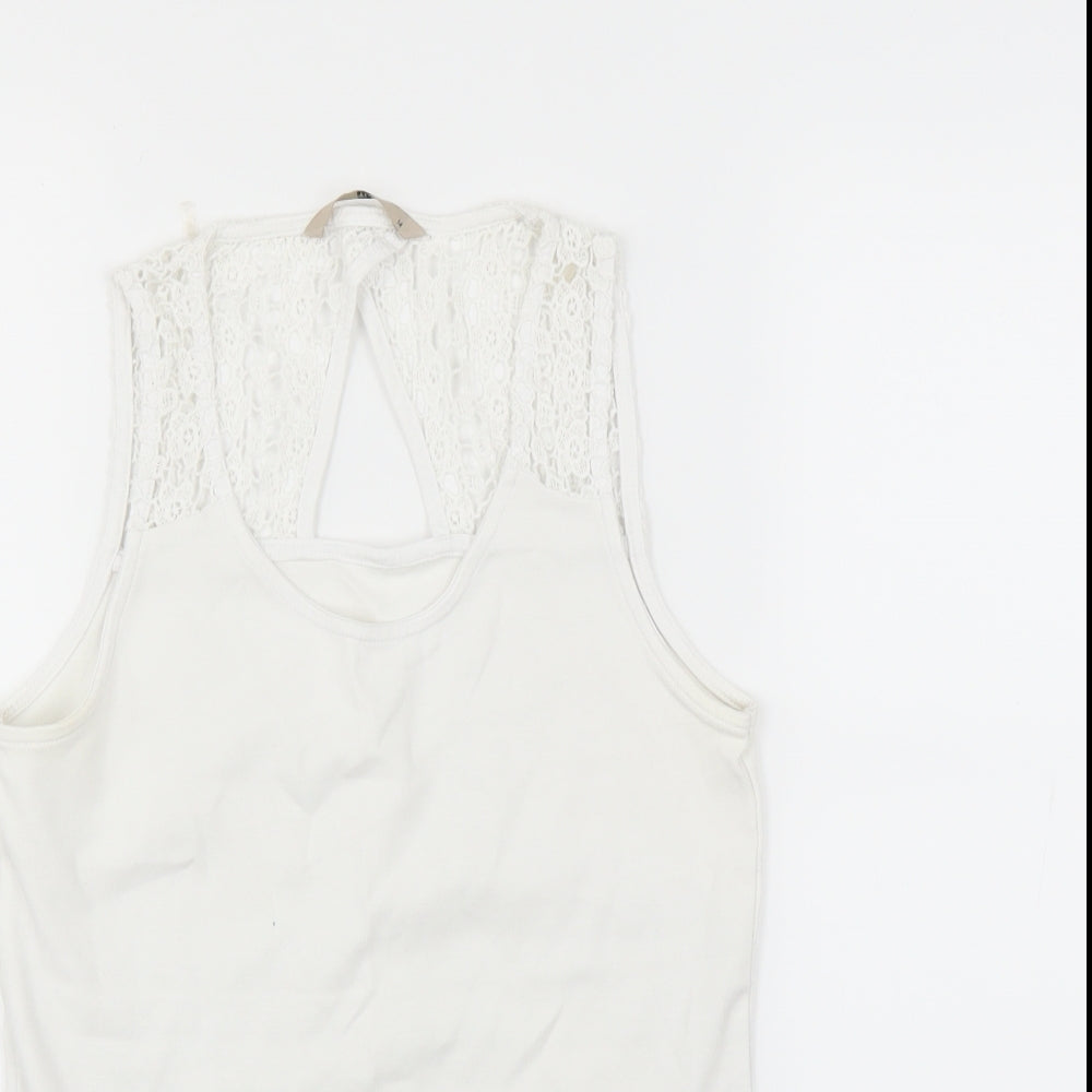 Sainsburys Womens White   Basic T-Shirt Size 14