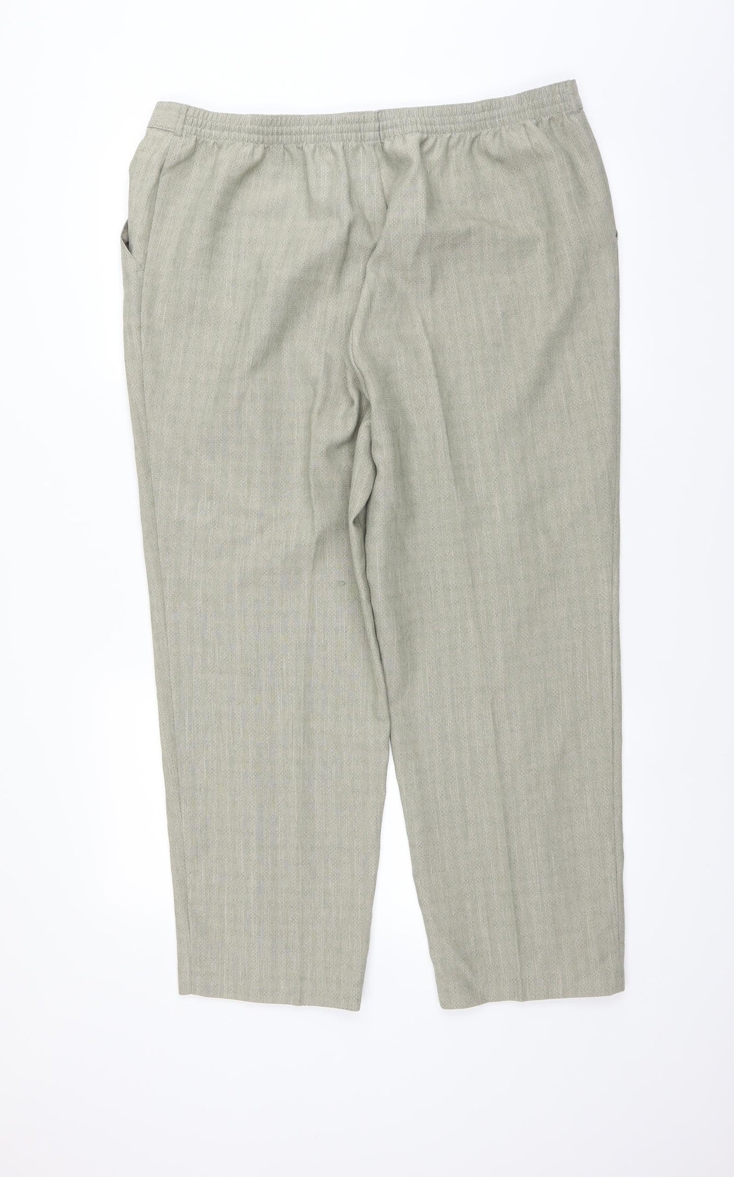 Marks and Spencer Womens Green   Trousers  Size 18 L26 in