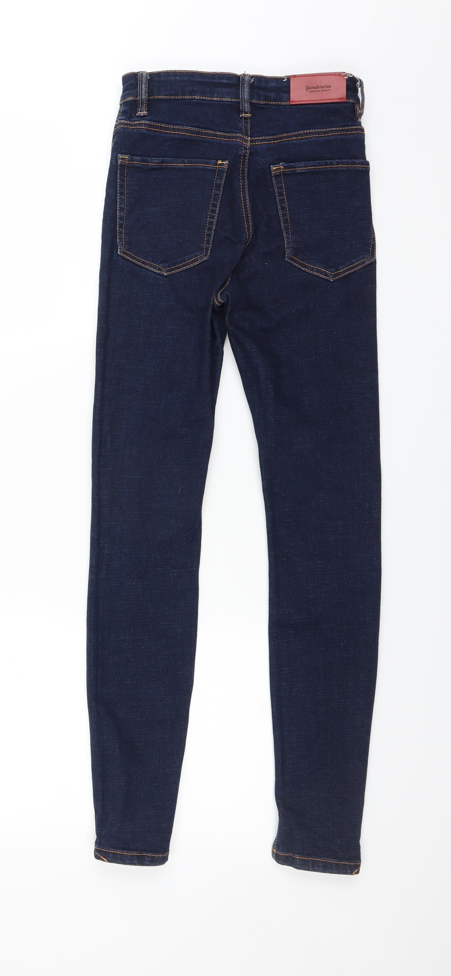 Stradivarius Womens Blue  Denim Skinny Jeans Size 4 L27 in - super high waist