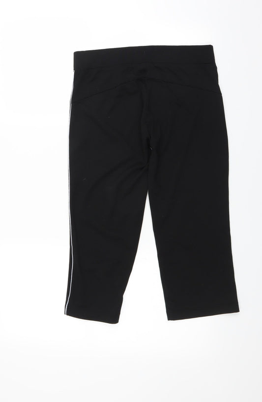 Olympus Womens Black   Cropped Leggings Size 10 L20 in