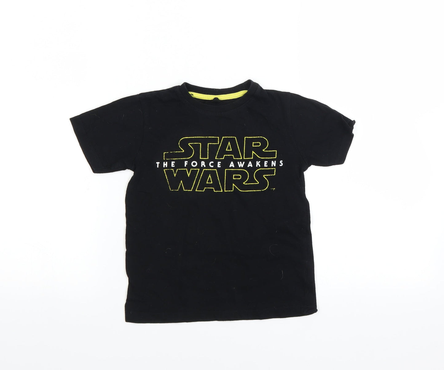 Star Wars Boys Black   Basic T-Shirt Size 4-5 Years  - STAR WARS