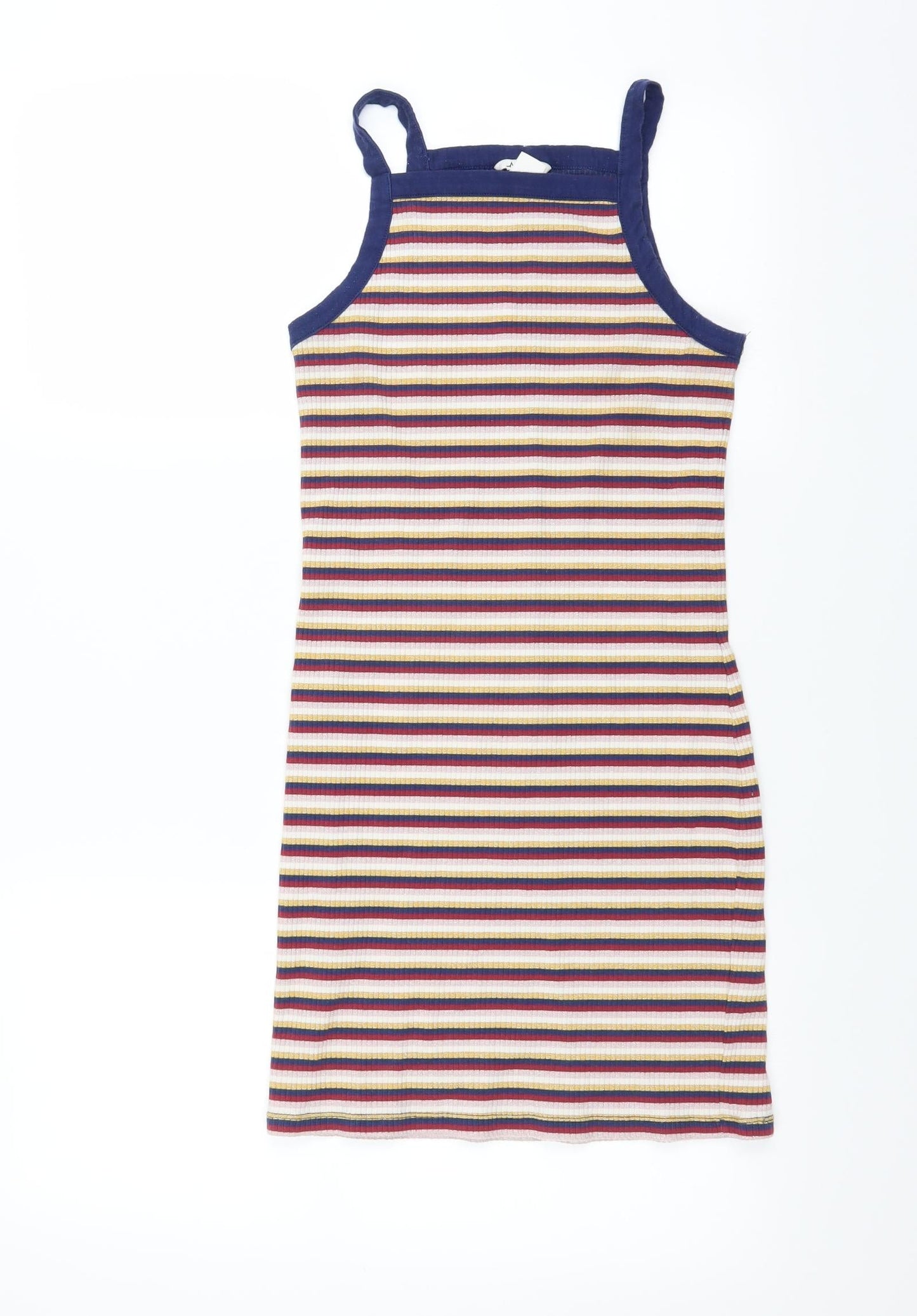 Monki Womens Multicoloured Striped  Bodycon  Size S