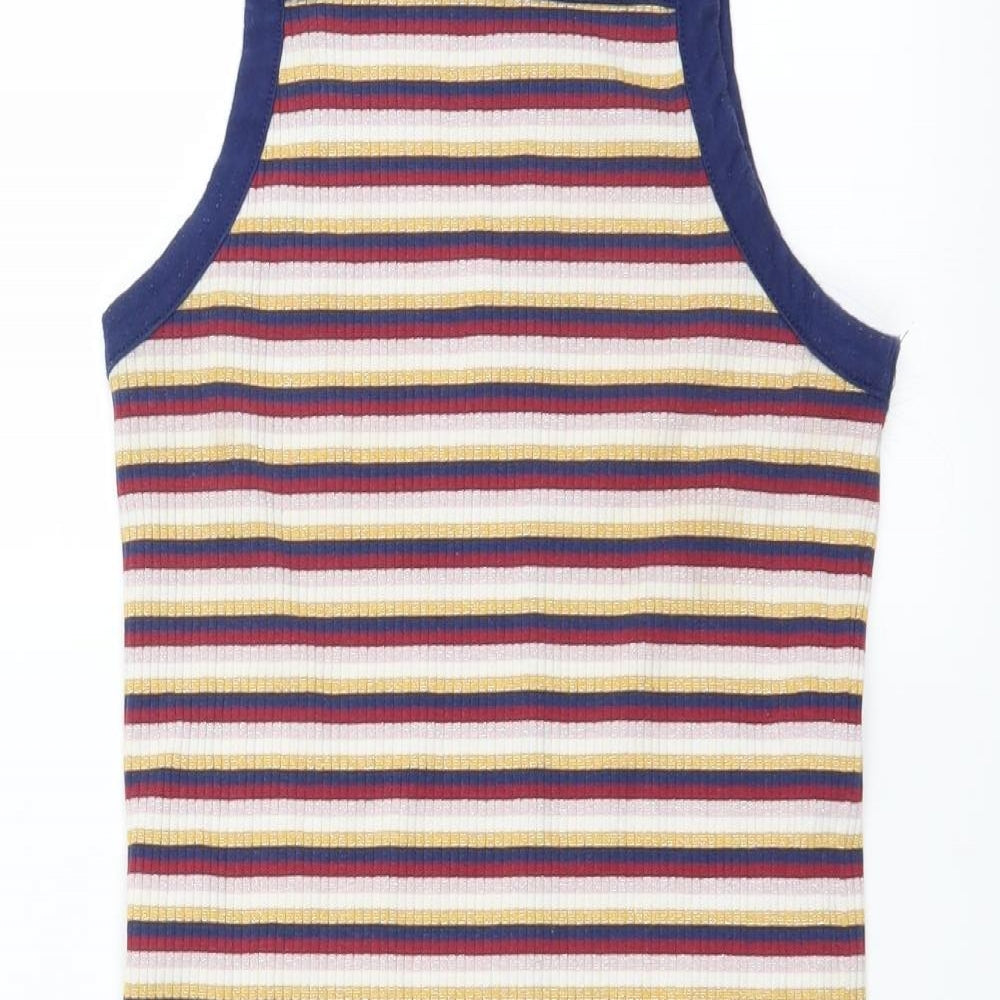 Monki Womens Multicoloured Striped  Bodycon  Size S