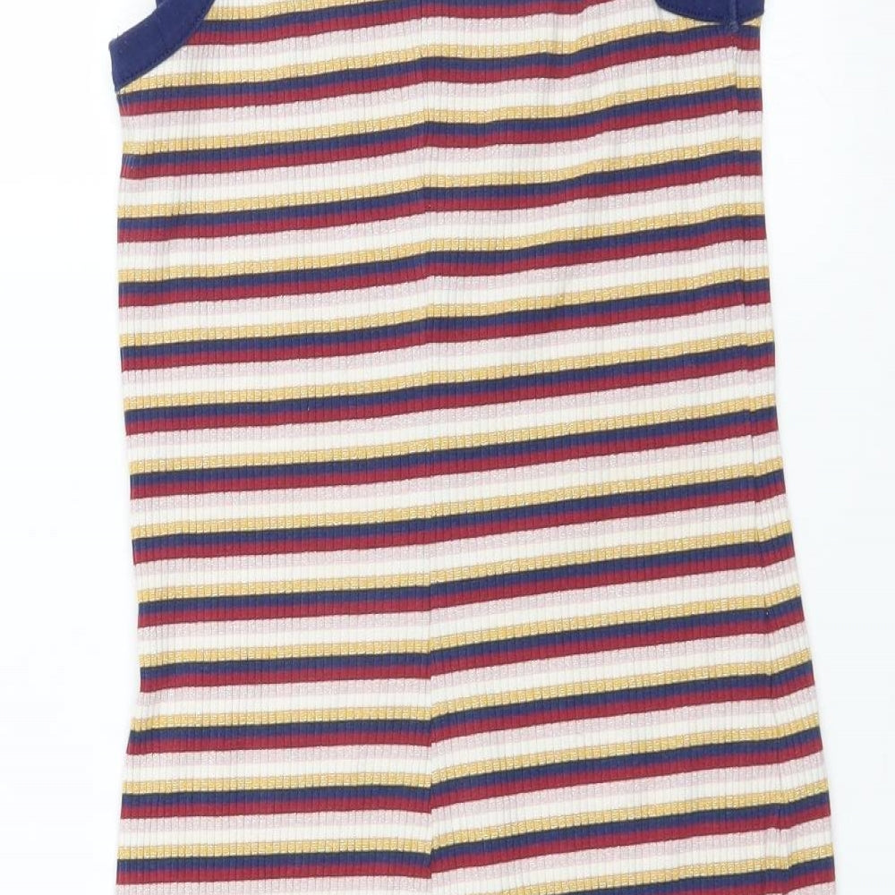 Monki Womens Multicoloured Striped  Bodycon  Size S