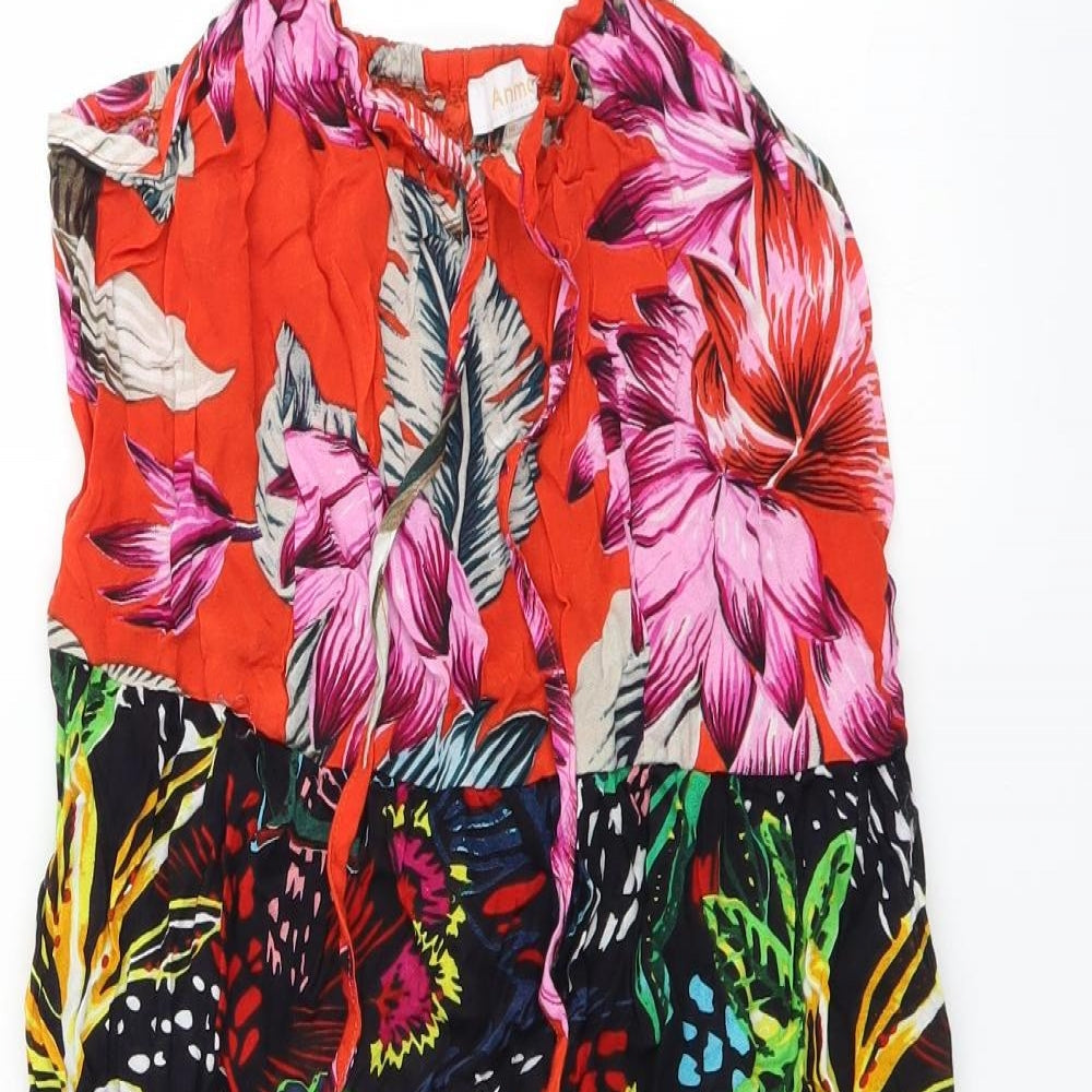 Anmol Womens Multicoloured Floral  Fit & Flare  Size 12