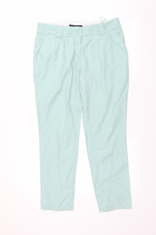 NEXT Womens Green   Chino Trousers Size 12 L27 in
