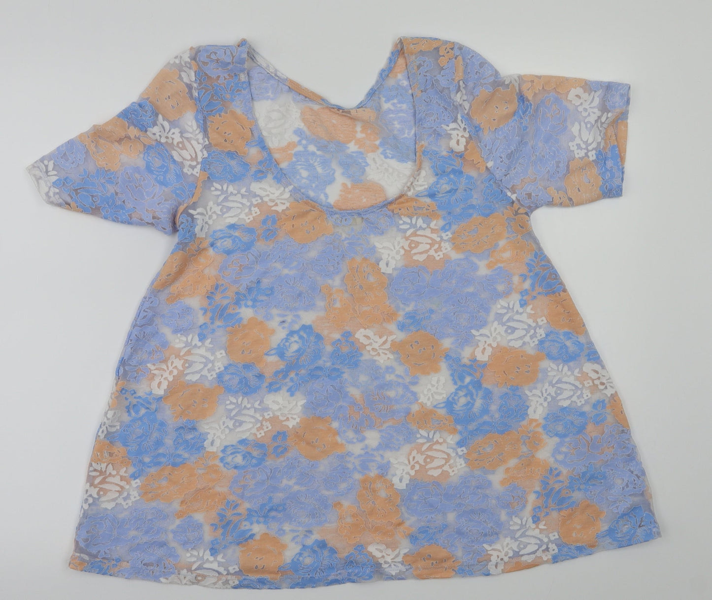 River Island Womens Multicoloured Floral  Basic T-Shirt Size 10