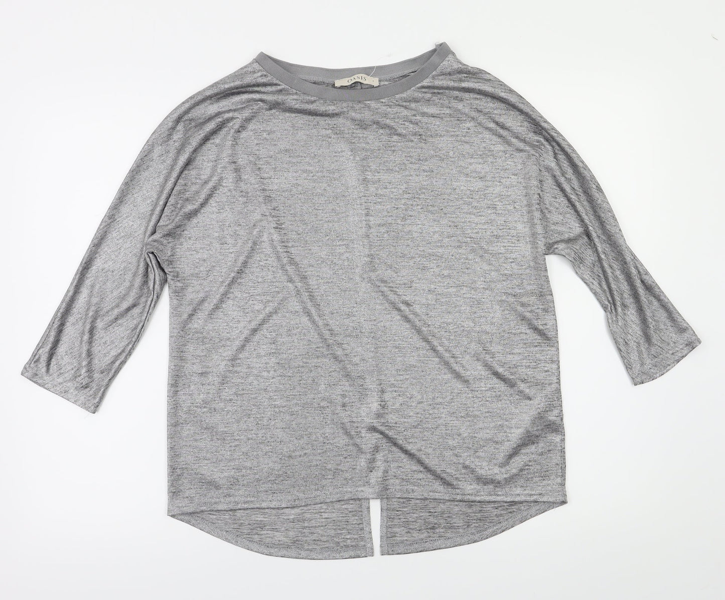 Oasis Womens Silver   Basic T-Shirt Size S