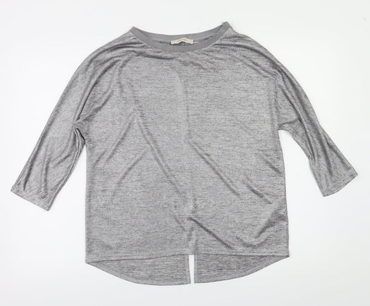 Oasis Womens Silver   Basic T-Shirt Size S