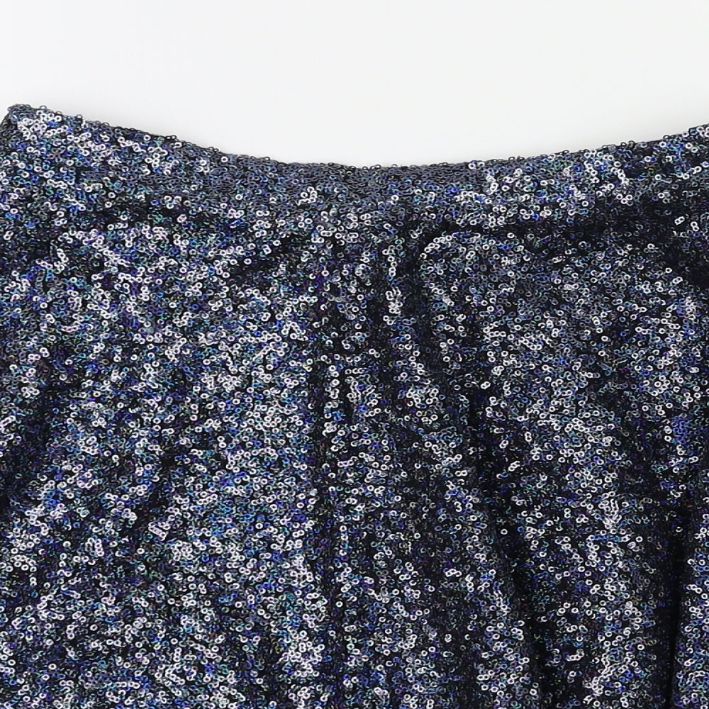 top shop  Womens Blue   Flare Skirt Size 10