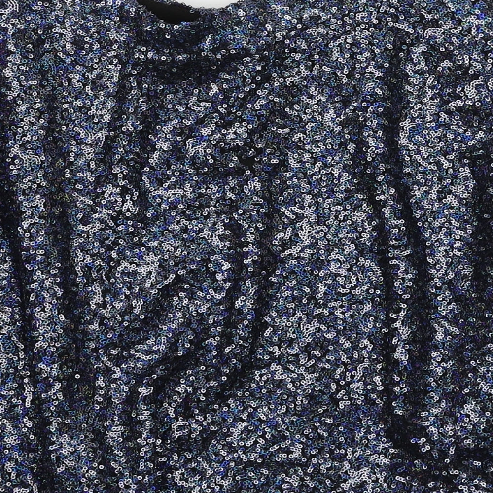 top shop  Womens Blue   Flare Skirt Size 10