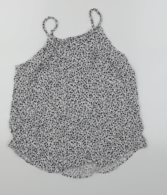 Gap Womens White Floral  Camisole T-Shirt Size XS