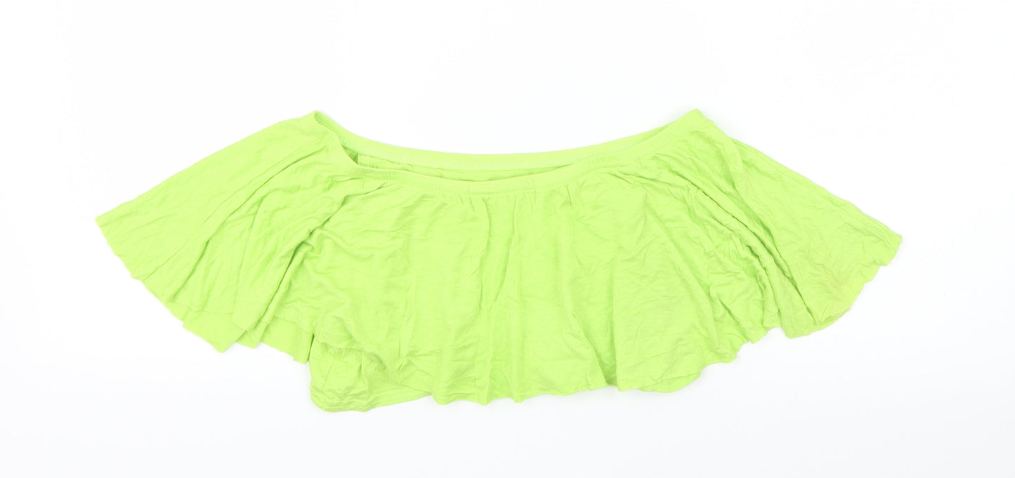 Boohoo Womens Green   Cropped T-Shirt Size 6