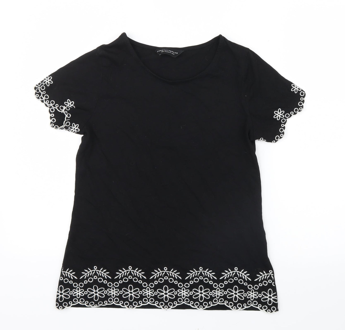 Dorothy Perkins Womens Black   Basic T-Shirt Size 6