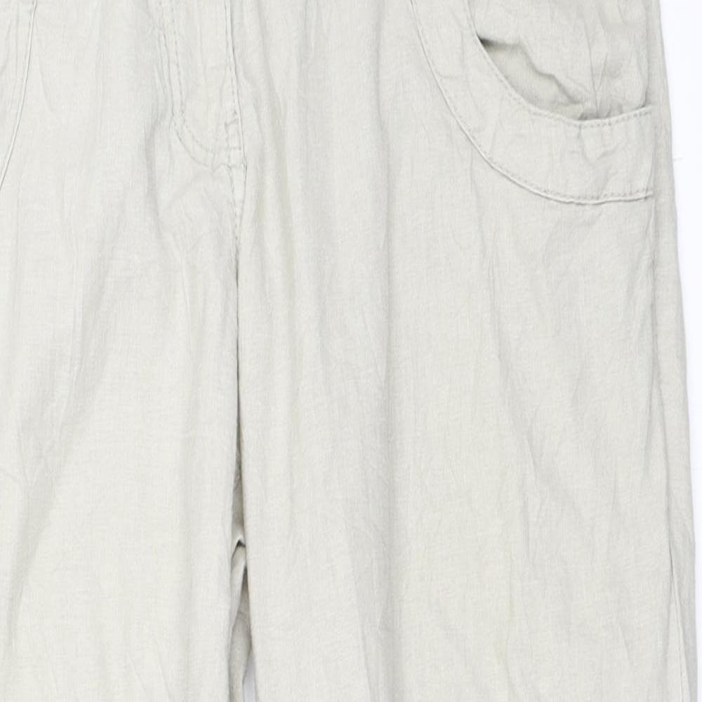 H&M Womens Beige   Chino Trousers Size 40 L25 in