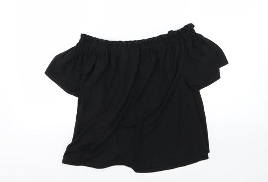 New Look Womens Black  Jersey Basic T-Shirt Size 10